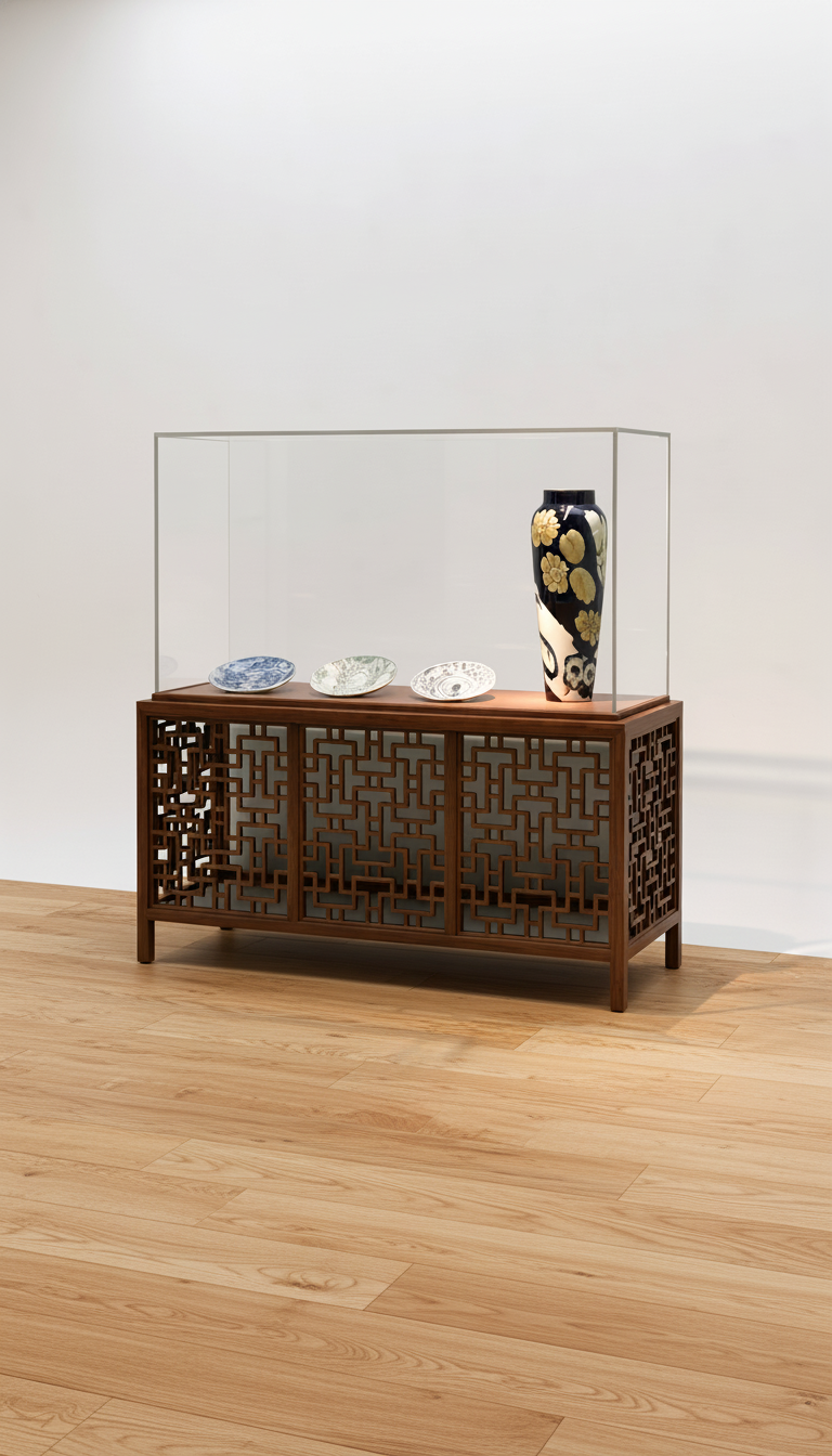 Polpu-montre integreret i radiatorskjuler af Kaare Klint - SMK Thy "Rejsen fra Paris" 2025